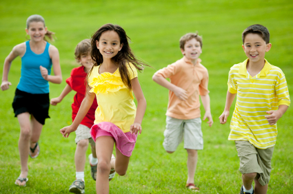 kids running