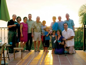 Lilli surrounded by Roberts and Tabora Families