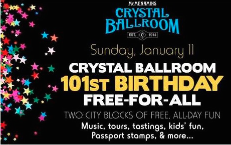 Crystal Ballroom 101st Bday