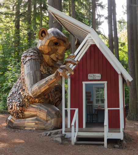 Ole Bolle Troll by Thomas Dambo on the Nordic Northwest Campus